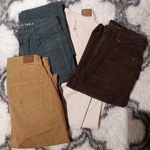 American Eagle Corduroy pants, $20 ea, 4 colors available